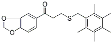 1-(1,3-BENZODIOXOL-5-YL)-3-[(2,3,4,5,6-PENTAMETHYLBENZYL)SULFANYL]-1-PROPANONE CAS#: 882749-20-4