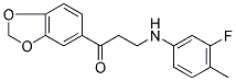 1-(1,3-BENZODIOXOL-5-YL)-3-(3-FLUORO-4-METHYLANILINO)-1-PROPANONE CAS#: 882748-81-4