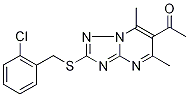 1-{2-[(2-Chlorobenzyl)thio]-5,7-dimethyl-[1,2,4]triazolo[1,5-a]pyrimidin-6-yl}ethanone CAS#: 886152-78-9