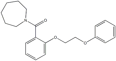 1-[2-(2-phenoxyethoxy)benzoyl]azepane CAS#: 881576-44-9