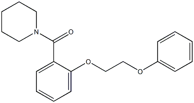 1-[2-(2-phenoxyethoxy)benzoyl]piperidine CAS#: 881576-30-3