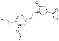 1-[2-(3,4-DIETHOXY-PHENYL)-ETHYL]-5-OXO-PYRROLIDINE-3-CARBOXYLIC ACID CAS#: 881040-72-8