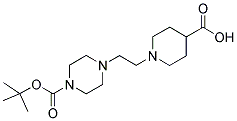 1-(2-[4-(TERT-BUTOXYCARBONYL)PIPERAZINO]ETHYL)-4-PIPERIDINECARBOXYLIC ACID CAS#: 874831-74-0