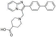 1-(2-BIPHENYL-4-YL-IMIDAZO[1,2-A]PYRIDIN-3-YLMETHYL)-PIPERIDINE-4-CARBOXYLIC ACID CAS#: 881040-45-5