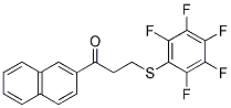 1-(2-NAPHTHYL)-3-[(2,3,4,5,6-PENTAFLUOROPHENYL)SULFANYL]-1-PROPANONE CAS#: 882749-22-6