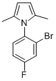 1-(2-bromo-4-fluorophenyl)-2,5-dimethyl-1H-pyrrole CAS#: 883514-29-2