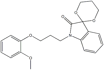 1'-[3-(2-methoxyphenoxy)propyl]-1',2'-dihydrospiro([1,3]dioxane-2,3'-indole)-2'-one CAS#: 876890-61-8