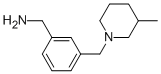 1-(3-[(3-METHYLPIPERIDIN-1-YL)METHYL]PHENYL)METHANAMINE CAS#: 864685-03-0