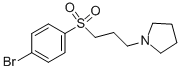 1-(3-(4-BROMOPHENYLSULFONYL)PROPYL)PYRROLIDINE CAS#: 867333-33-3