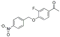 1-(3-FLUORO-4-[(4-NITROBENZYL)OXY]PHENYL)-1-ETHANONE CAS#: 885949-79-1