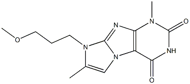 1-(3-Methoxy-propyl)-2,7-dimethyl-1H,7H-1,3a,5,7,8-pentaaza-cyclopenta[a]indene-4,6-dione CAS#: 879459-52-6