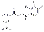 1-(3-NITROPHENYL)-3-(2,3,4-TRIFLUOROANILINO)-1-PROPANONE CAS#: 868255-84-9