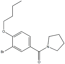 1-(3-bromo-4-butoxybenzoyl)pyrrolidine CAS#: 881578-01-4