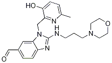 1-((3-hydroxy-6-Methylpyridin-2-yl)Methyl)-2-((3-Morpholinopropyl)aMino)-1H-benzo[d]iMidazole-6-carbaldehyde CAS#: 857070-65-6