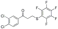 1-(3,4-DICHLOROPHENYL)-3-[(2,3,4,5,6-PENTAFLUOROPHENYL)SULFANYL]-1-PROPANONE CAS#: 882749-39-5