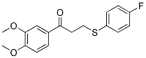 1-(3,4-DIMETHOXYPHENYL)-3-[(4-FLUOROPHENYL)SULFANYL]-1-PROPANONE CAS#: 882749-33-9