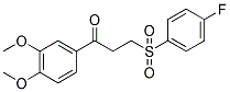 1-(3,4-DIMETHOXYPHENYL)-3-[(4-FLUOROPHENYL)SULFONYL]-1-PROPANONE CAS#: 868256-40-0