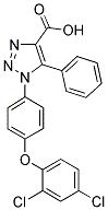 1-[4-(2,4-DICHLOROPHENOXY)PHENYL]-5-PHENYL-[1,2,3]TRIAZOLE-4-CARBOXYLIC ACID CAS#: 832113-71-0