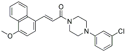 1-[4-(3-CHLOROPHENYL)PIPERAZINO]-3-(4-METHOXY-1-NAPHTHYL)-2-PROPEN-1-ONE CAS#: 882079-44-9