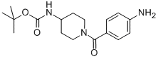 [1-(4-AMINO-BENZOYL)-PIPERIDIN-4-YL]-CARBAMIC ACID TERT-BUTYL ESTER CAS#: 883106-38-5