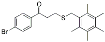 1-(4-BROMOPHENYL)-3-[(2,3,4,5,6-PENTAMETHYLBENZYL)SULFANYL]-1-PROPANONE CAS#: 882749-14-6