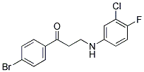 1-(4-BROMOPHENYL)-3-(3-CHLORO-4-FLUOROANILINO)-1-PROPANONE CAS#: 882748-37-0