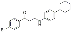 1-(4-BROMOPHENYL)-3-(4-CYCLOHEXYLANILINO)-1-PROPANONE CAS#: 882748-67-6