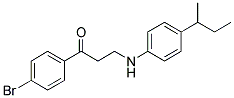 1-(4-BROMOPHENYL)-3-[4-(SEC-BUTYL)ANILINO]-1-PROPANONE CAS#: 882748-25-6