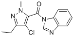 1-[(4-CHLORO-3-ETHYL-1-METHYL-1H-PYRAZOL-5-YL)CARBONYL]-1H-BENZIMIDAZOLE CAS#: 874605-31-9