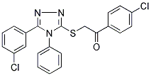 1-(4-CHLOROPHENYL)-2-([5-(3-CHLOROPHENYL)-4-PHENYL-4H-1,2,4-TRIAZOL-3-YL]SULFANYL)-1-ETHANONE CAS#: 874386-23-9