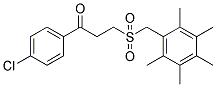 1-(4-CHLOROPHENYL)-3-[(2,3,4,5,6-PENTAMETHYLBENZYL)SULFONYL]-1-PROPANONE CAS#: 868255-89-4