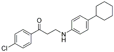 1-(4-CHLOROPHENYL)-3-(4-CYCLOHEXYLANILINO)-1-PROPANONE CAS#: 882748-68-7