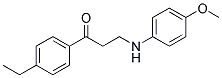 1-(4-ETHYLPHENYL)-3-(4-METHOXYANILINO)-1-PROPANONE CAS#: 882749-46-4