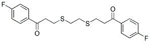 1-(4-FLUOROPHENYL)-3-[(2-([3-(4-FLUOROPHENYL)-3-OXOPROPYL]SULFANYL)ETHYL)SULFANYL]-1-PROPANONE CAS#: 882748-94-9