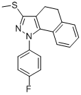 1-(4-FLUOROPHENYL)-3-METHYLTHIO-4,5-DIHYDRO-1H-BENZO[G]INDAZOLE CAS#: 871110-22-4