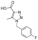 1-[(4-Fluorophenyl)methyl]-5-methyl-1H-1,2,3-triazole-4-carboxylic acid, 4-Carboxy-1-(4-fluorobenzyl)-5-methyl-1H-1,2,3-triazole CAS#: 885950-27-6