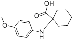 1-(4-METHOXY-PHENYLAMINO)-CYCLOHEXANECARBOXYLIC ACID CAS#: 886496-96-4