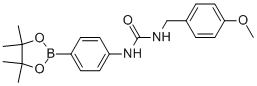 1-(4-METHOXYBENZYL)-3-(4-(4,4,5,5-TETRAMETHYL-1,3,2-DIOXABOROLAN-2-YL)PHENYL)UREA CAS#: 874298-21-2
