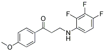 1-(4-METHOXYPHENYL)-3-(2,3,4-TRIFLUOROANILINO)-1-PROPANONE CAS#: 868255-55-4