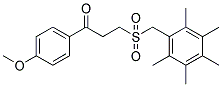 1-(4-METHOXYPHENYL)-3-[(2,3,4,5,6-PENTAMETHYLBENZYL)SULFONYL]-1-PROPANONE CAS#: 868256-00-2