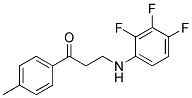 1-(4-METHYLPHENYL)-3-(2,3,4-TRIFLUOROANILINO)-1-PROPANONE CAS#: 868255-64-5