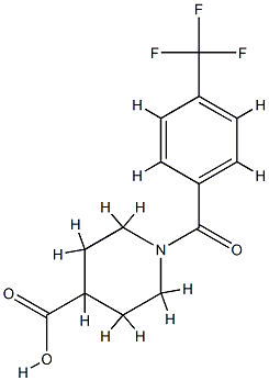 1-[[4-(Trifluoromethyl)phenyl]carbonyl]-4-piperidinecarboxylic acid CAS#: 856215-36-6
