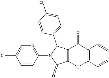 1-(4-chlorophenyl)-2-(5-chloropyridin-2-yl)-1,2-dihydrochromeno[2,3-c]pyrrole-3,9-dione CAS#: 848681-34-5