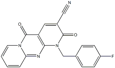 1-(4-fluorobenzyl)-2,5-dioxo-1,5-dihydro-2H-dipyrido[1,2-a:2',3'-d]pyrimidine-3-carbonitrile CAS#: 893700-42-0