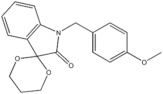 1'-(4-methoxybenzyl)-1',2'-dihydrospiro([1,3]dioxane-2,3'-indole)-2'-one CAS#: 853751-51-6