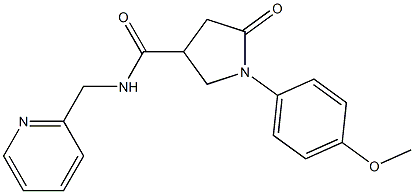 1-(4-methoxyphenyl)-5-oxo-N-(pyridin-2-ylmethyl)pyrrolidine-3-carboxamide CAS#: 878426-14-3