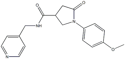 1-(4-methoxyphenyl)-5-oxo-N-(pyridin-4-ylmethyl)pyrrolidine-3-carboxamide CAS#: 878426-56-3