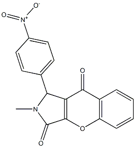 1-{4-nitrophenyl}-2-methyl-1,2-dihydrochromeno[2,3-c]pyrrole-3,9-dione CAS#: 862193-11-1