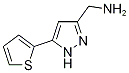 1-[5-(2-Thienyl)-1H-pyrazol-3-yl]methanamine CAS#: 859850-80-9
