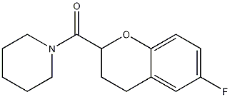 1-[(6-Fluoro-3,4-dihydro-2H-1-benzopyran-2-yl)carbonyl]piperidine CAS#: 878208-57-2